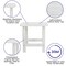 Flash Furniture White Adirondack Rockers & 1 Side Table, PK 4 JJ-C14705-4-T14001-WH-GG - alternate 3